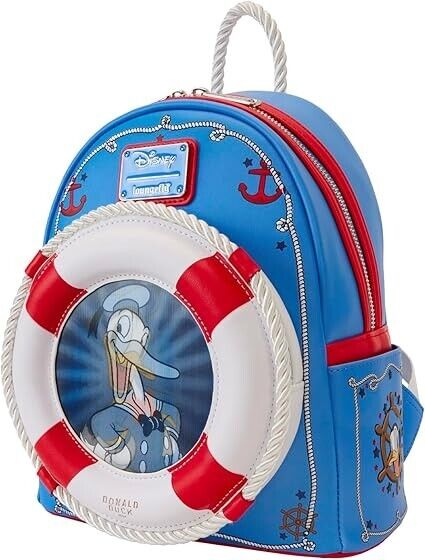 Loungefly Disney Donald Duck 90th Anniversary Lenticular Mini Backpack