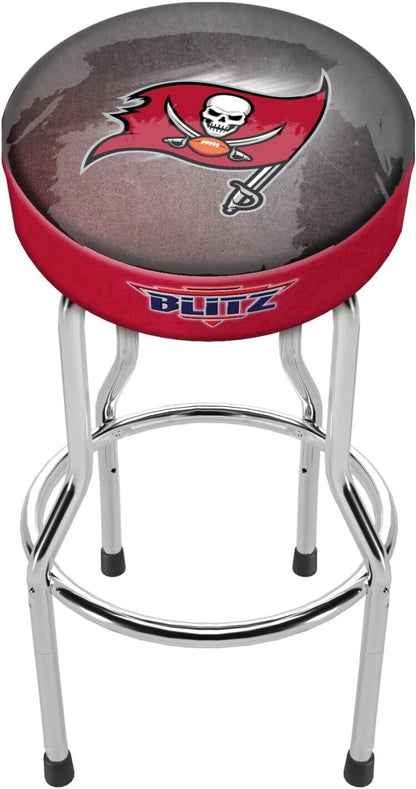 Arcade1UP Adjustable Licensed NFL Blitz Pub Stool (Tampa Bay Buccaneers)