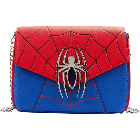 LOUNGEFLY Marvel Spider Man Color-Block Crossbody Bag Spider Man One Size