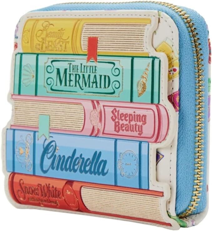 Loungefly Disney Princess Books Classic Zip Around Wallet