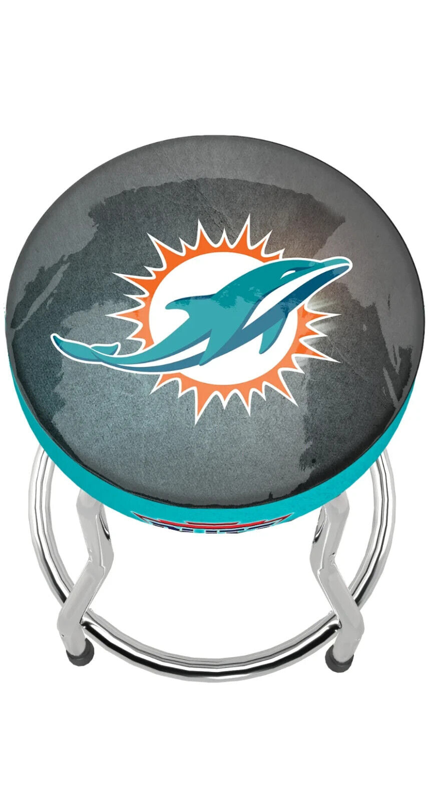 ARCADE1UP Miami Dolphins NFL Team Pub Stool Adjustable from 21.5 in to 29.5 in