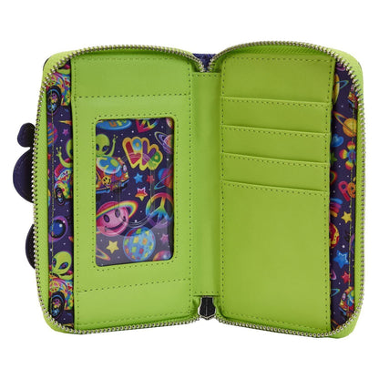 Loungefly Lisa Frank Cosmic Alien Ride Zip Around Wallet