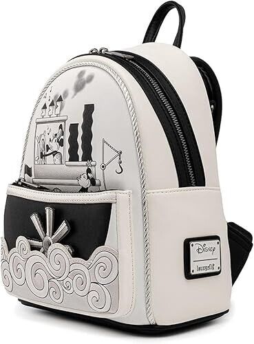 Disney Loungefly Mickey Steamboat Willie Music Cruise Double Strap Shoulder Bag