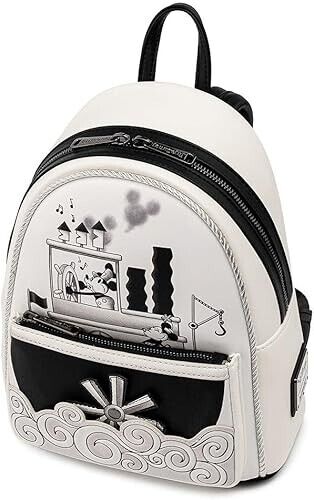 Disney Loungefly Mickey Steamboat Willie Music Cruise Double Strap Shoulder Bag