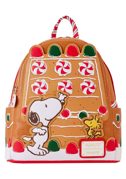 Loungefly Peanuts Snoopy Gingerbread House Scented Mini Backpack