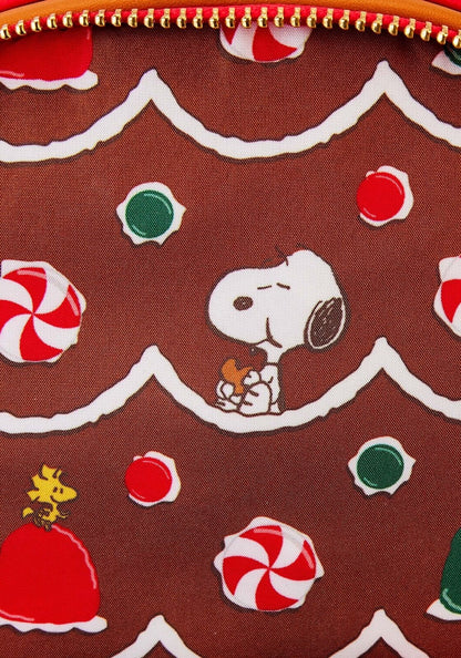 Loungefly Peanuts Snoopy Gingerbread House Scented Mini Backpack