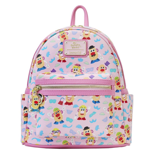 Loungefly Hasbro Mr. and Mrs. Potato Head All Over Print Mini Backpack