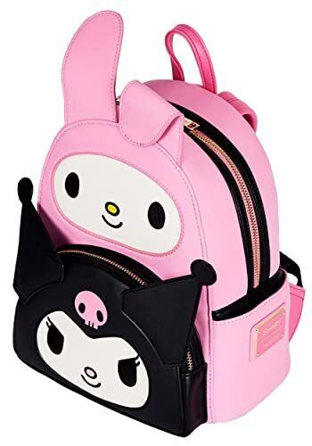 Loungefly Hello Kitty My Melody Kuromi Double Pocket Womens Shoulder Bag Purse