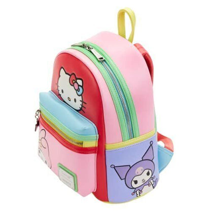 Loungefly Hello Kitty and Friends Color Block Womens Shoulder Bag Purse