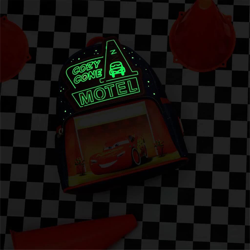 Loungefly Disney Pixar Cars Cozy Cone Womens Double Strap Shoulder Bag Purse