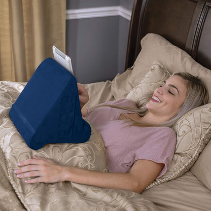 Ontel Pillow Pad Ultra Multi-Angle Tablet Stand Blue - For iPad, Tablets, Phones