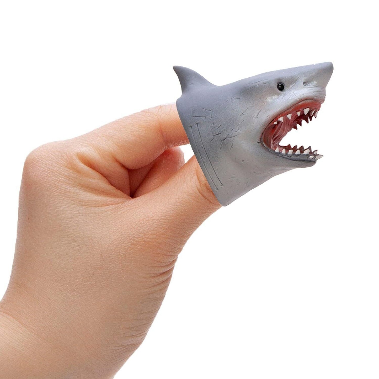 Schylling SC-SBFP Shark Baby Finger Puppet, Assorted Designs and Colours