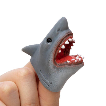 Schylling SC-SBFP Shark Baby Finger Puppet, Assorted Designs and Colours