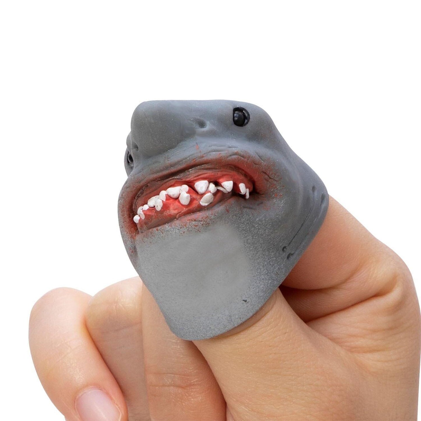 Schylling SC-SBFP Shark Baby Finger Puppet, Assorted Designs and Colours