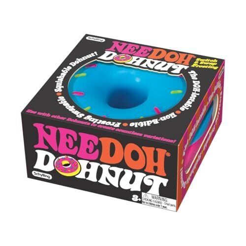 Schylling NeeDoh Dohnuts Sensory Fidget Toy - Assorted Colors, Ages 3+