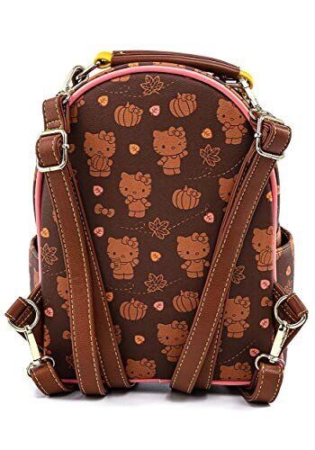 Loungefly x Sanrio Hello Kitty Pumpkin Spice Mini Convertible Backpack