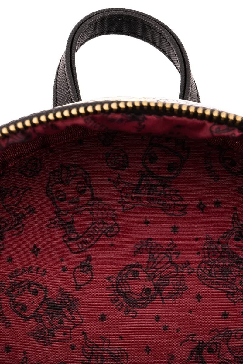 Loungefly Disney Villains Tattoo Print Double Strap Shoulder Bag - Women's Purse