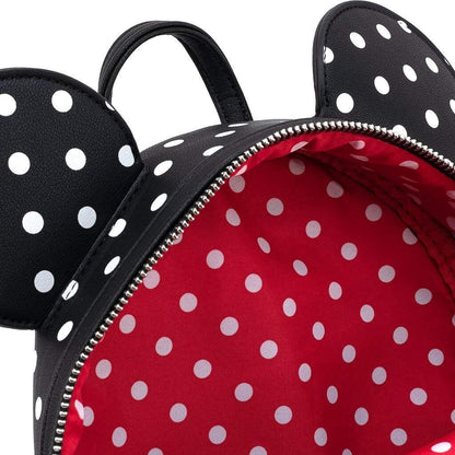 Loungefly Disney Minnie Mouse Polka Dot Womens Double Strap Shoulder Bag Purse