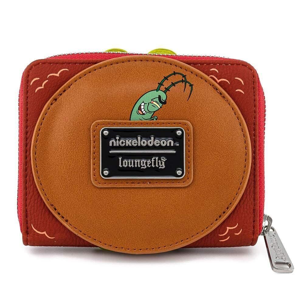 Loungefly x SpongeBob SquarePants Plankton Krabby Patty Zip-Around Wallet