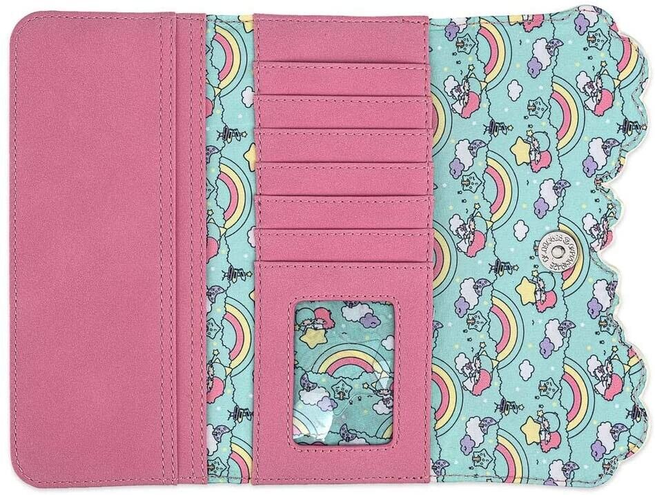 LOUNGEFLY Sanrio Little Twin Stars Rainbow Cloud Tri-Fold Wallet