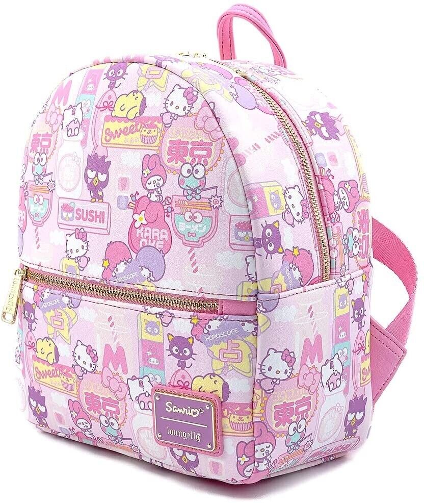 Loungefly Sanrio Hello Kitty Kawai Convertible Double Strap Shoulder Bag Handbag