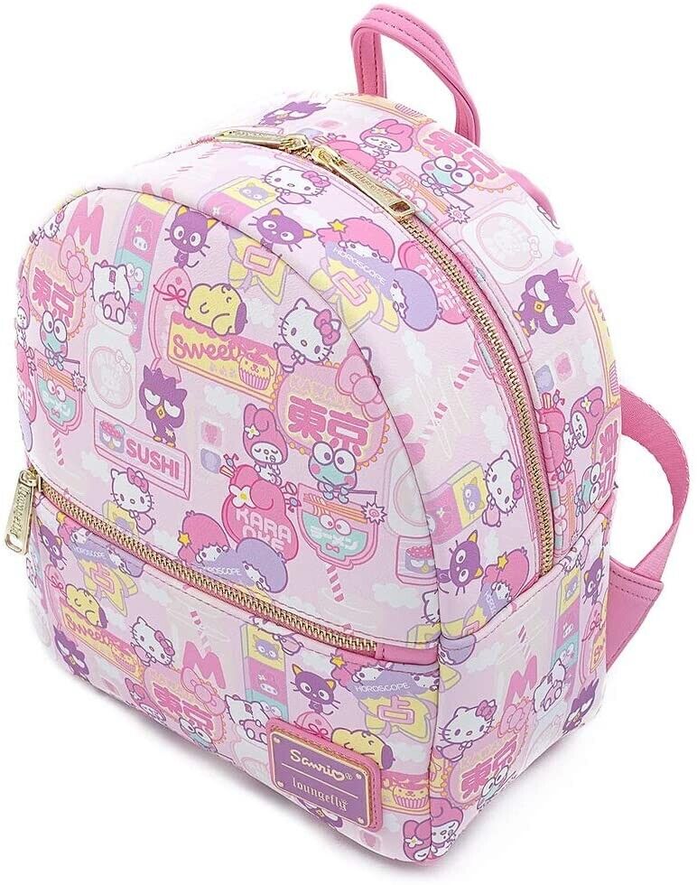 Loungefly Sanrio Hello Kitty Kawai Convertible Double Strap Shoulder Bag Handbag