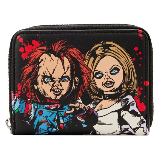 Loungefly Universal Bride Of Chucky Happy Couple Tiffany Zip-Around Wallet