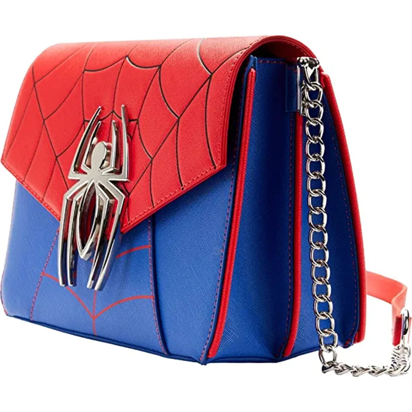 LOUNGEFLY Marvel Spider Man Color-Block Crossbody Bag Spider Man One Size