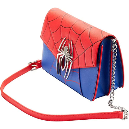 LOUNGEFLY Marvel Spider Man Color-Block Crossbody Bag Spider Man One Size