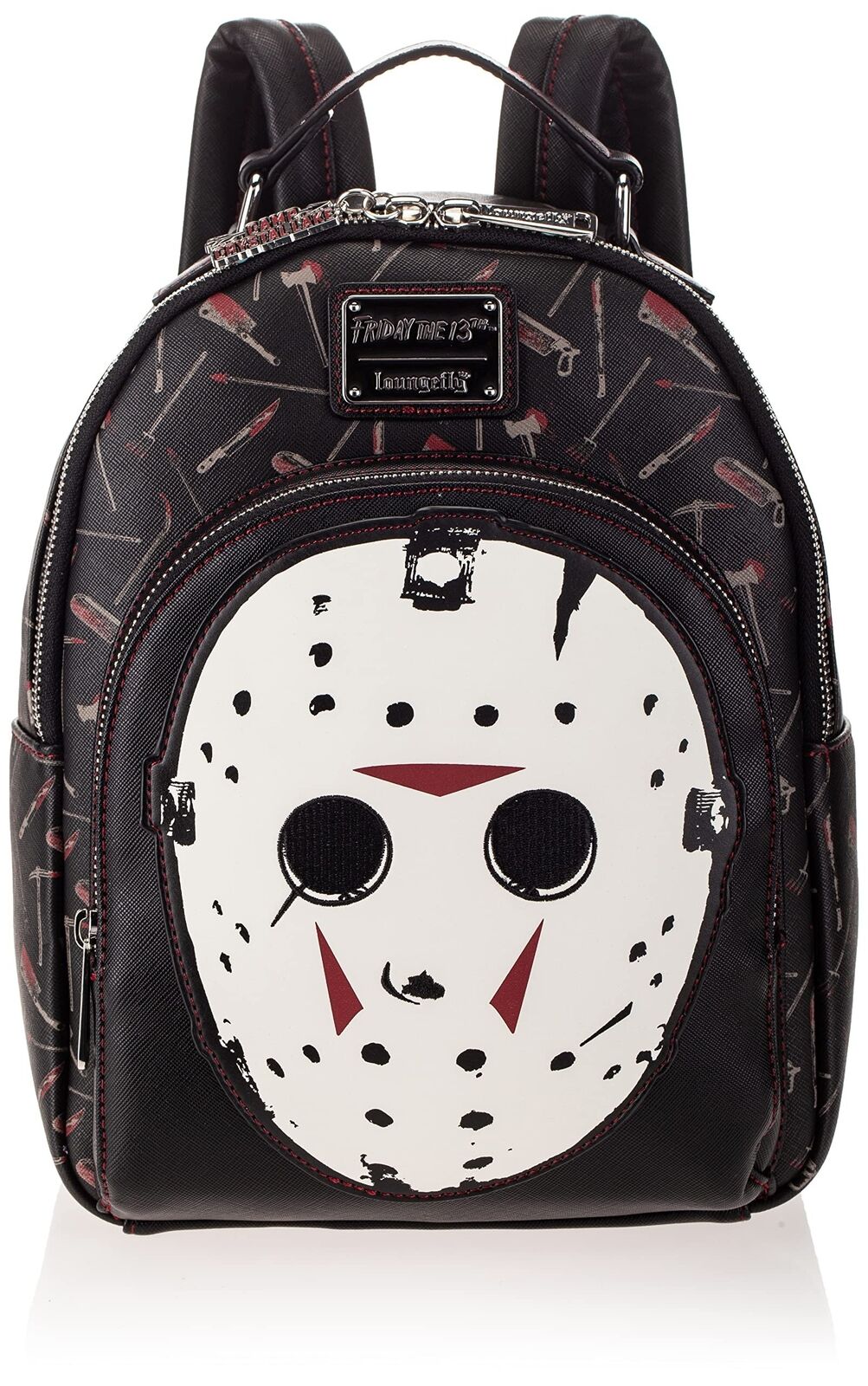 Loungefly Friday the 13th Jason Mask Womens Double Strap Shoulder Bag Purse