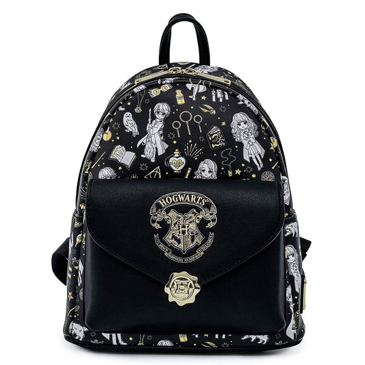 Loungefly Harry Potter Magical Elements Print Double Strap Shoulder Bag Purse