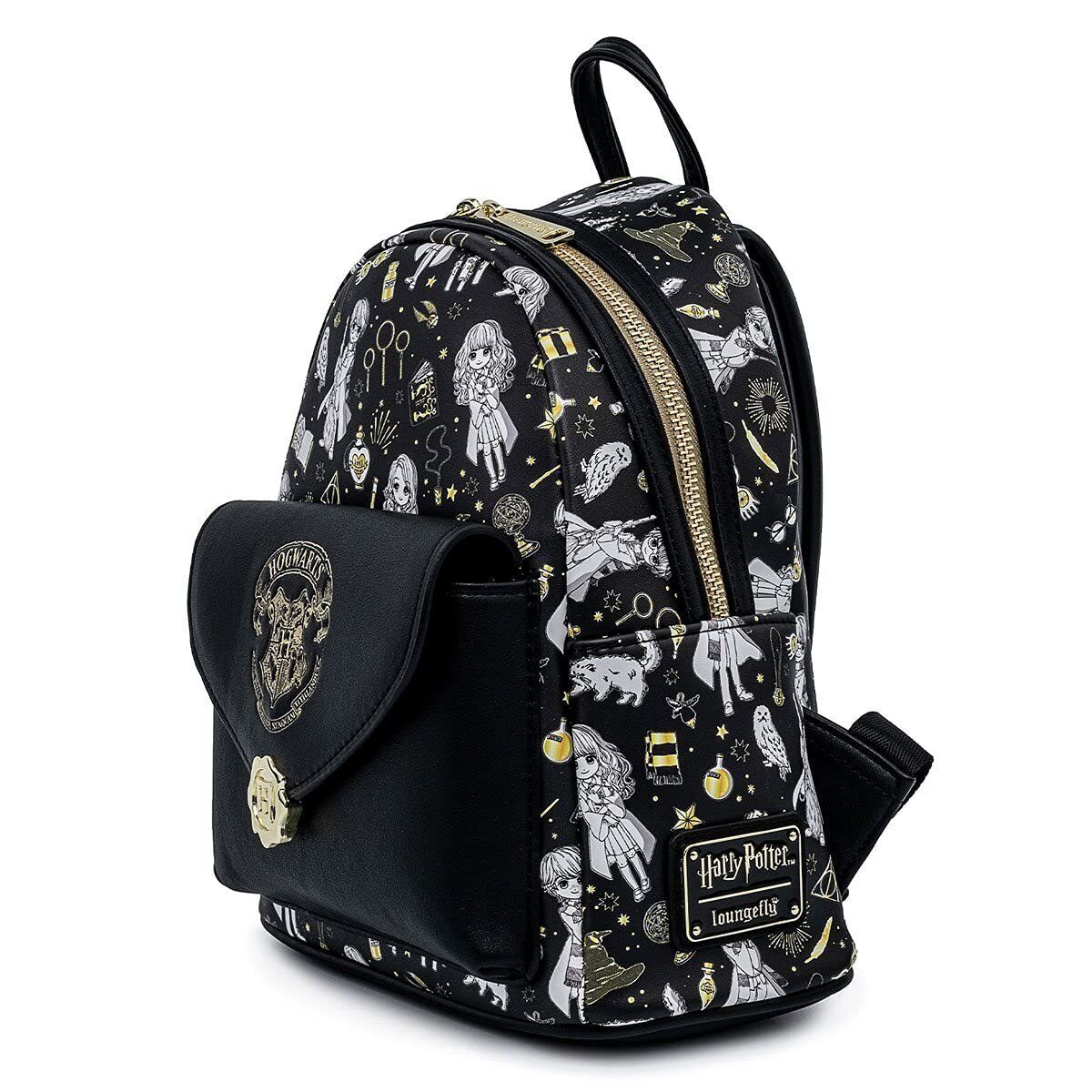 Loungefly Harry Potter Magical Elements Print Double Strap Shoulder Bag Purse