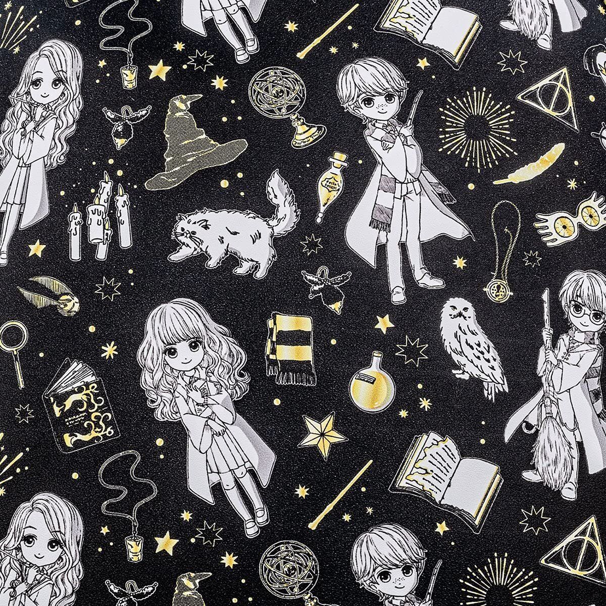 Loungefly Harry Potter Magical Elements Print Double Strap Shoulder Bag Purse