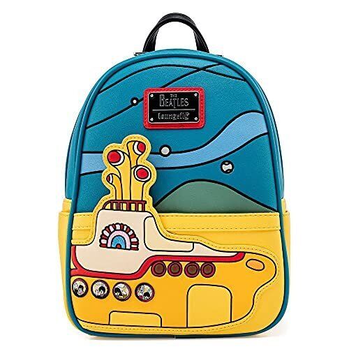 Loungefly The Beatles Yellow Submarine Womens Double Strap Shoulder Bag Purse