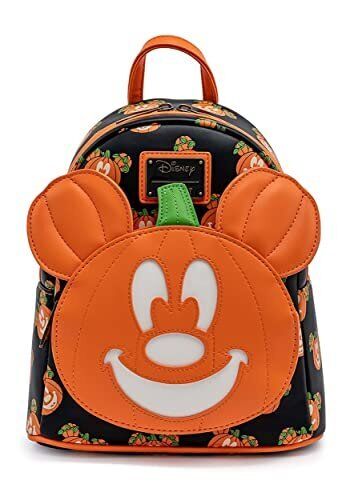 Loungefly Disney Mickey-O-Lantern Womens Double Strap Shoulder Bag Purse