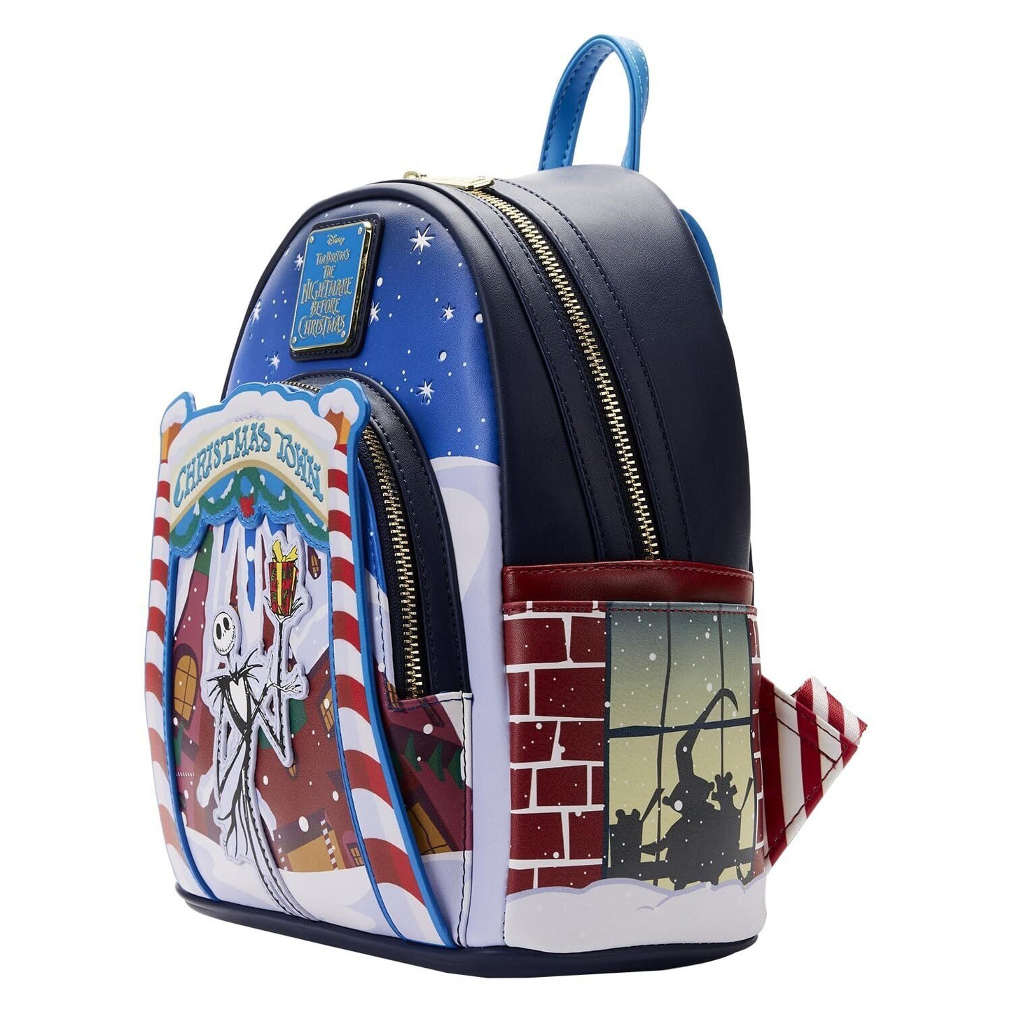 Loungefly NBC Christmas Town Mini Backpack - Festive Frights & Holiday Delights