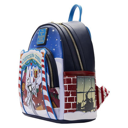 Loungefly NBC Christmas Town Mini Backpack - Festive Frights & Holiday Delights
