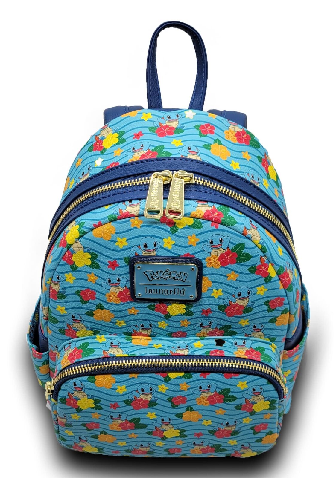 Loungefly x Pokemon Squirtle Flower All Over Print Mini Backpack