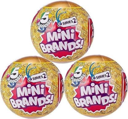 5 Surprise Mini Brands Series 2 by Zuru - Bundle of 3 Balls