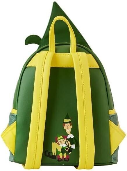 Loungefly Elf 20th Anniversary Cosplay Lenticular Mini Backpack, Green