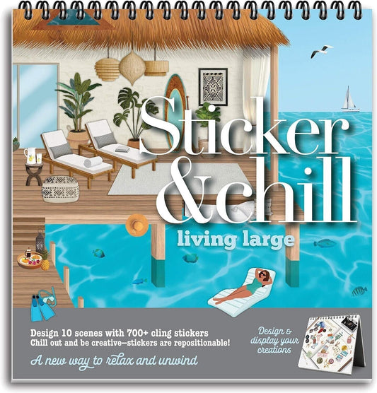 Sticker Book for Adults 700+ Colorful Stickers with 10 Spiral Bound Pages