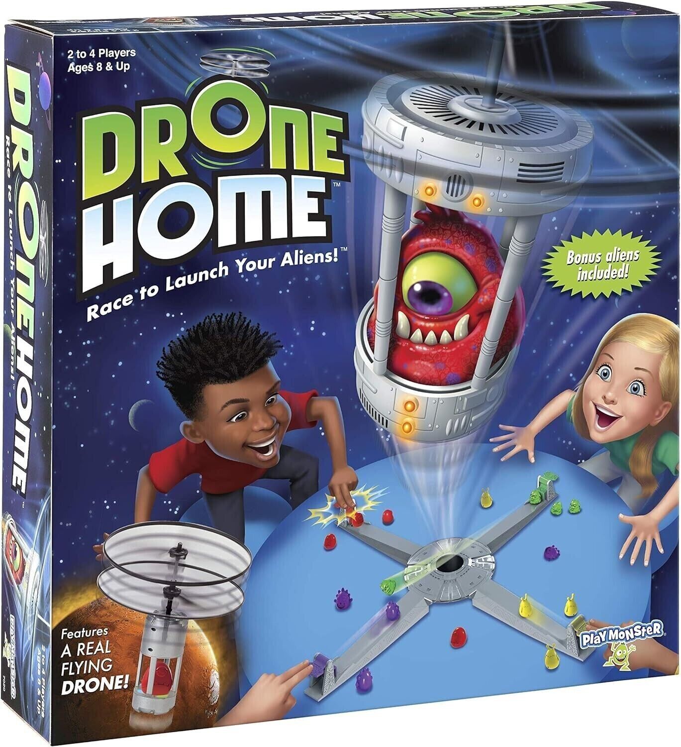 Drone Home -- First Ever Real Drone - Family Fun! -- For 2-4 Players -- Ages 8+