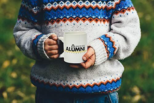 Harry Potter Slytherin Alumni Mug - 11-Oz White Cup with Crest & Yellow stripe