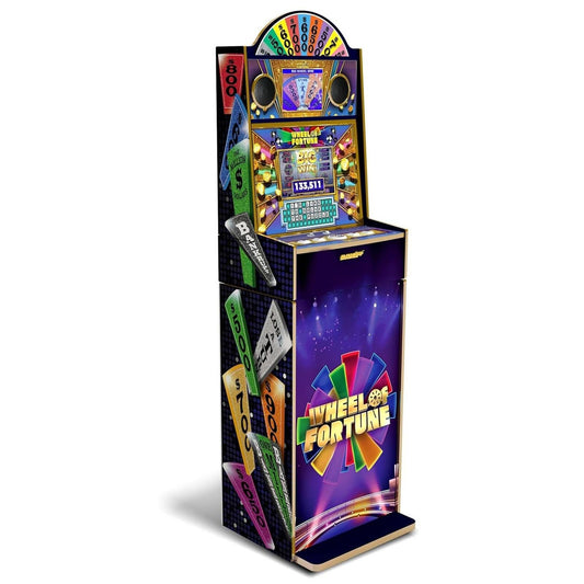 Arcade1Up Wheel of Fortune Casinocade Deluxe 5ft Arcade Game, Dual 8" LCD Screen