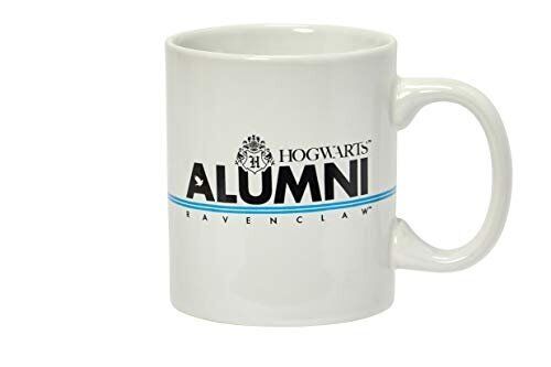 Harry Potter Slytherin Alumni Mug - 11-Oz White Cup with Crest & Blue stripe