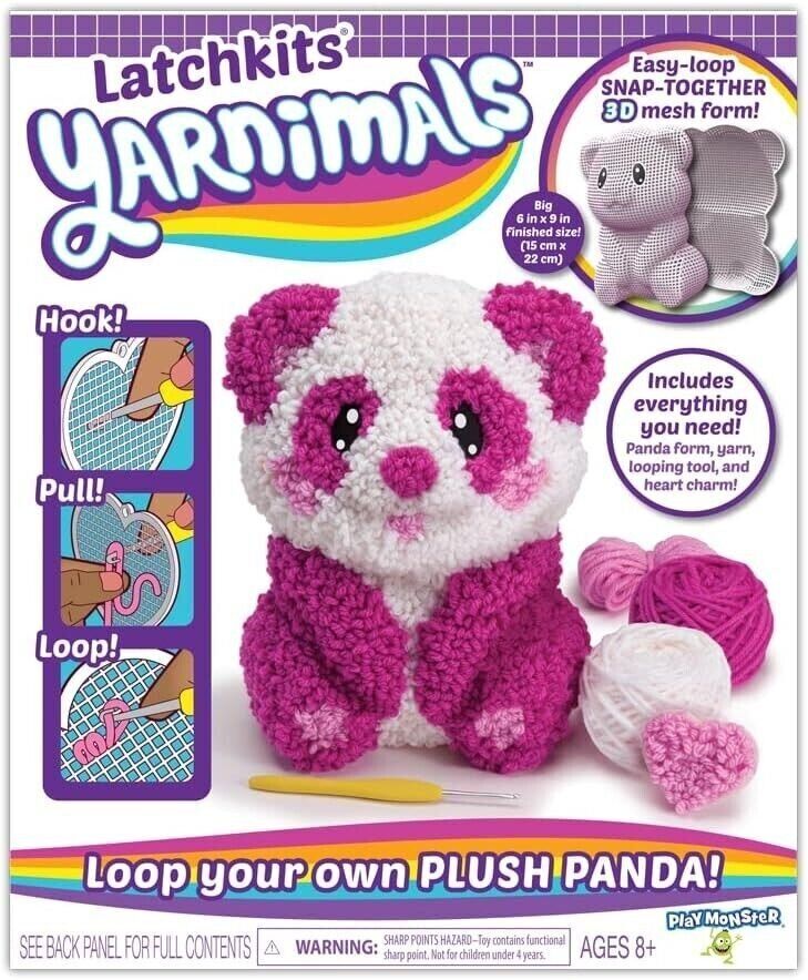 PlayMonster Yarnimals — Panda Craft Kit Make Your Own Animal Toy — Ages 8+