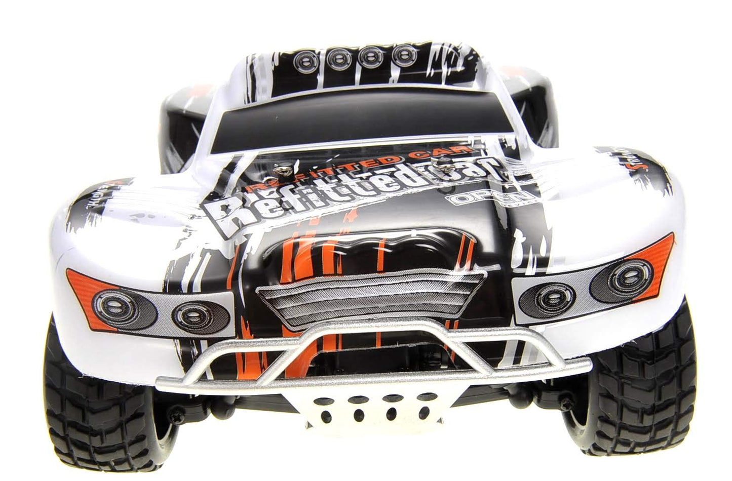 Dusky Shark 1:18 Scale 2.4GHz 4WD RC Short Course Truck, High-Speed Remote Control (Silver)