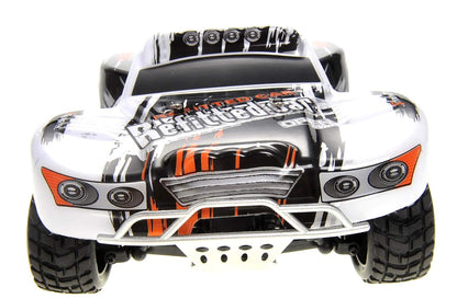 Dusky Shark 1:18 Scale 2.4GHz 4WD RC Short Course Truck, High-Speed Remote Control (Silver)