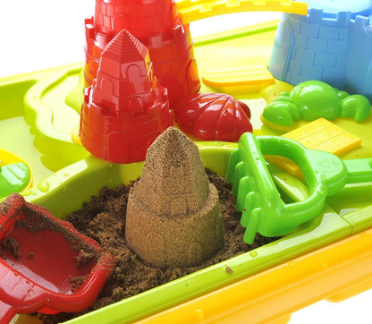 23 in Sandbox Castle 2-in-1 Sand and Water Table Play Set for Kids