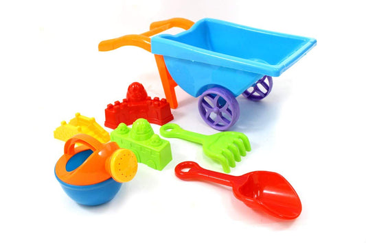 Beach Toy Playset with Wheelbarrow - Fun Sand Play Accessories for Kids